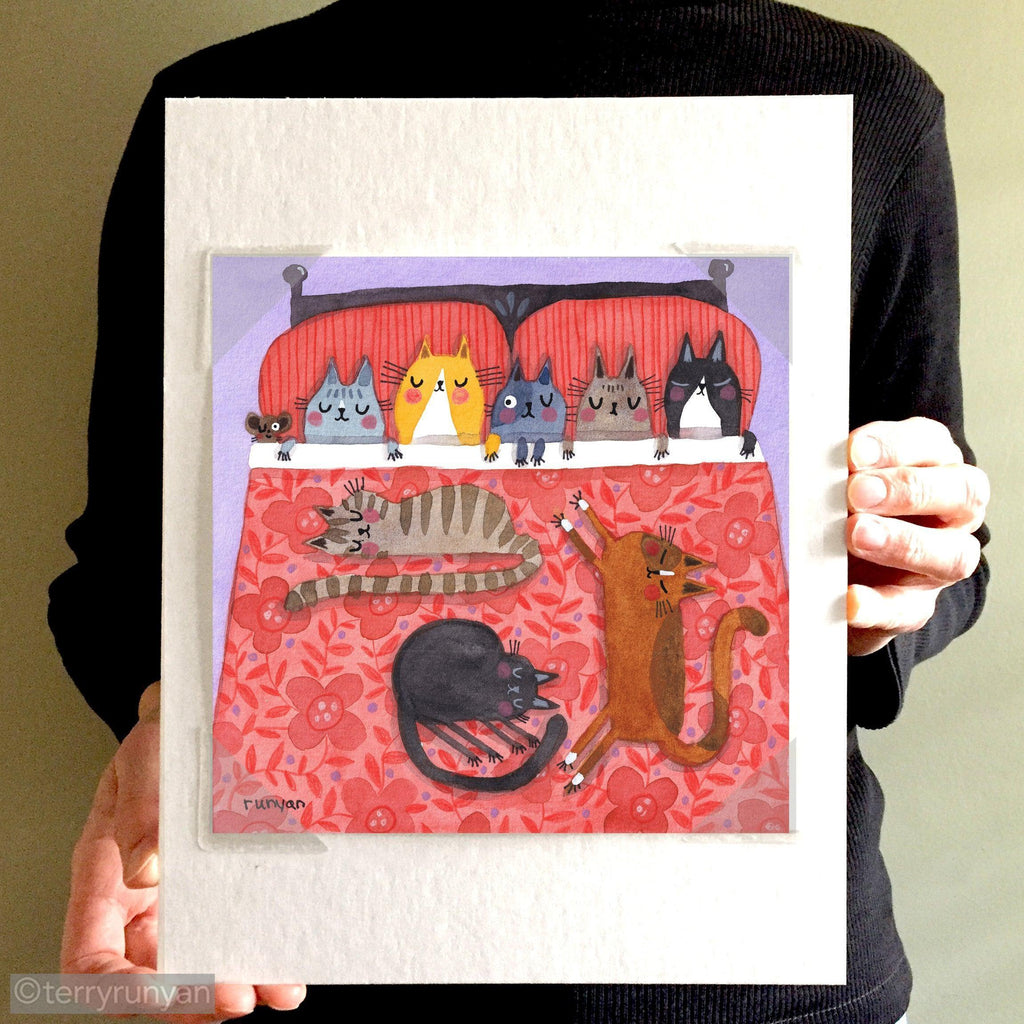 ALMOST SLEEPING IN-Original Artwork-Terry Runyan Creative-Terry Runyan Creative