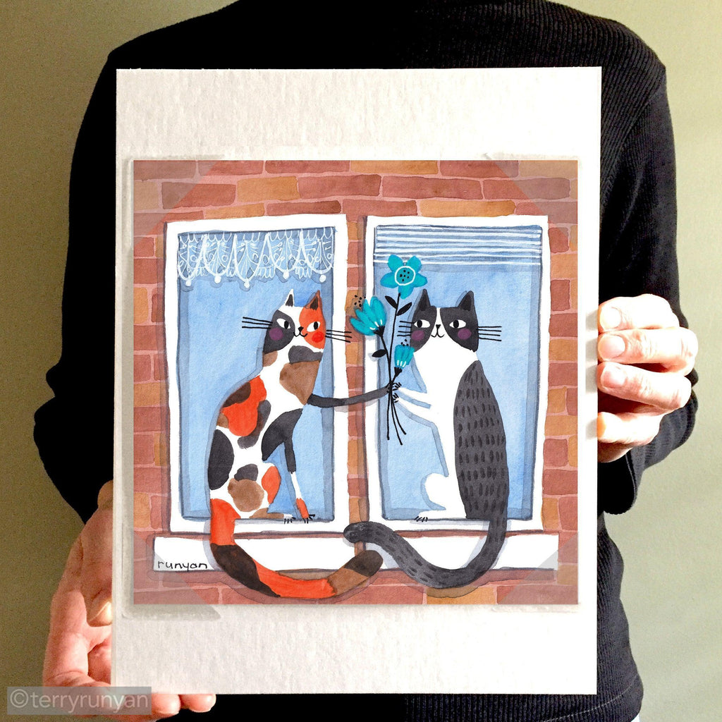 HAPPY NEIGHBORS-Original Artwork-Terry Runyan Creative-Terry Runyan Creative