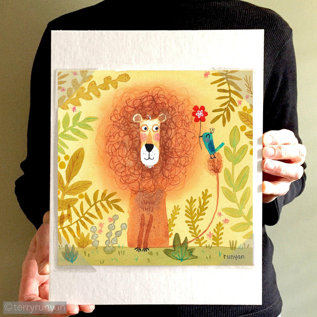 LION GIFT-Original Artwork-Terry Runyan Creative-Terry Runyan Creative