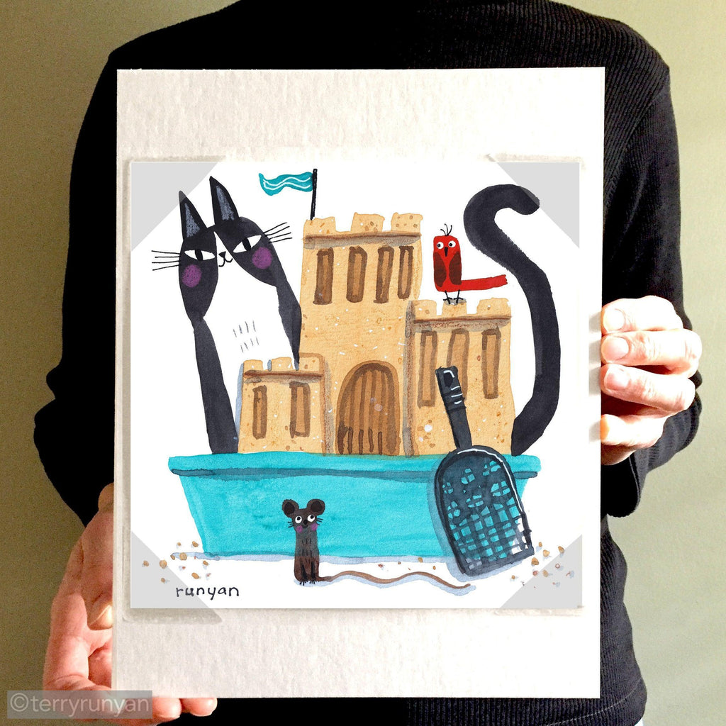 LITTER BOX ARTIST-Original Artwork-Terry Runyan Creative-Terry Runyan Creative