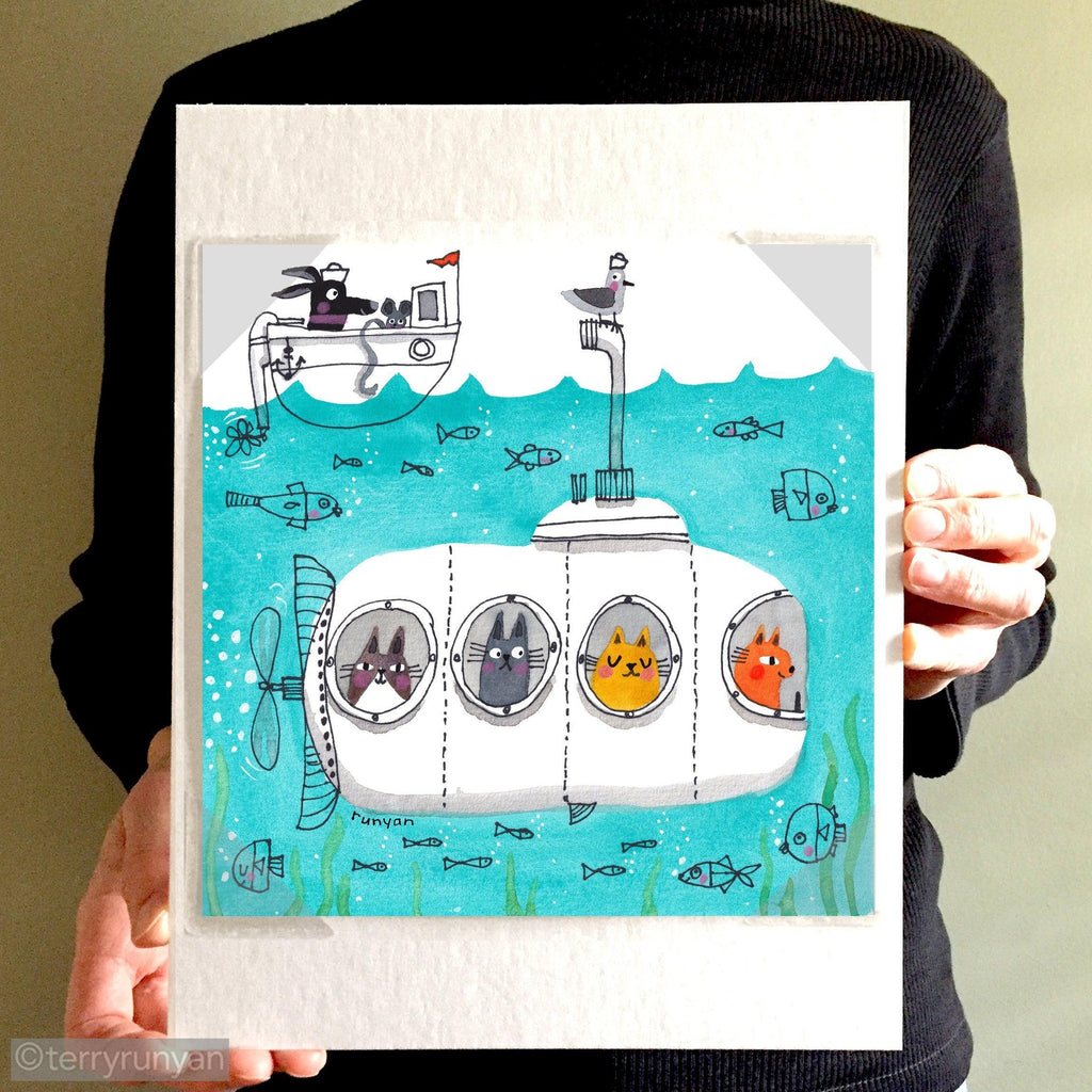 UNDER THE SEA-Original Artwork-Terry Runyan Creative-Terry Runyan Creative