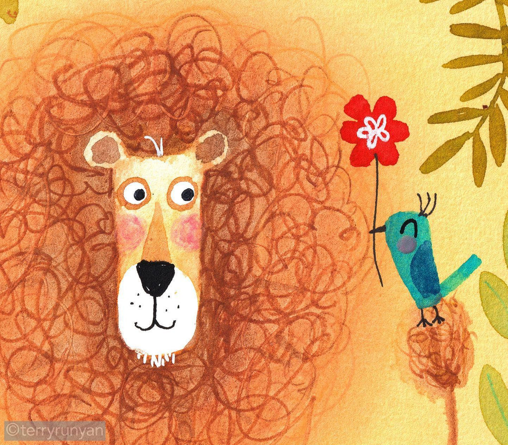 LION GIFT-Original Artwork-Terry Runyan Creative-Terry Runyan Creative