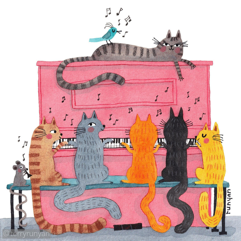 PINK PIANO-Art Print-Terry Runyan Creative-Terry Runyan Creative