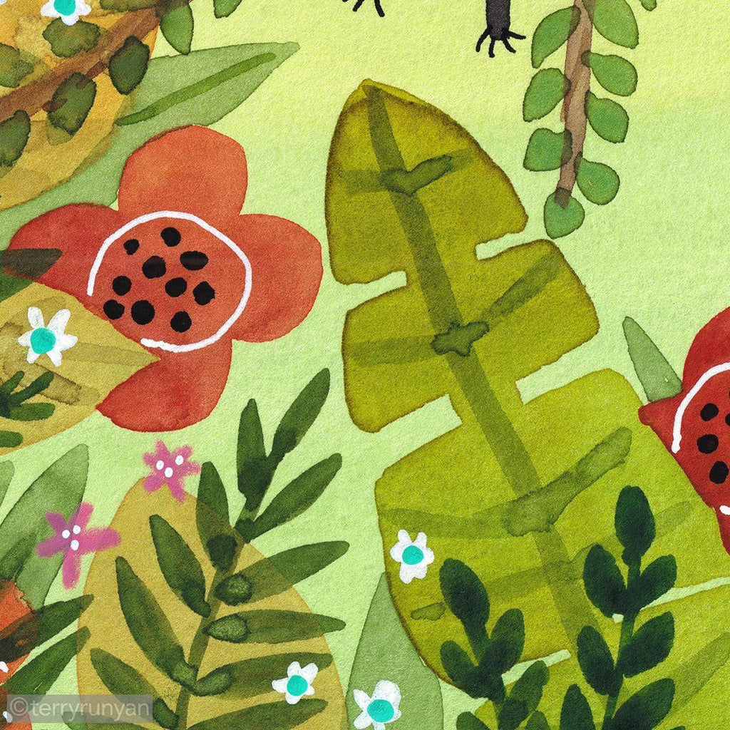 RAINFOREST GARDEN-Original Artwork-Terry Runyan Creative-Terry Runyan Creative