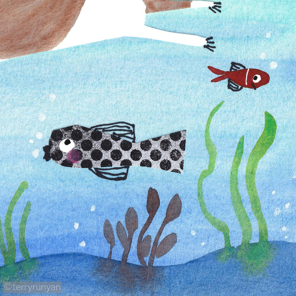 SNORKELING FUN-Original Artwork-Terry Runyan Creative-Terry Runyan Creative