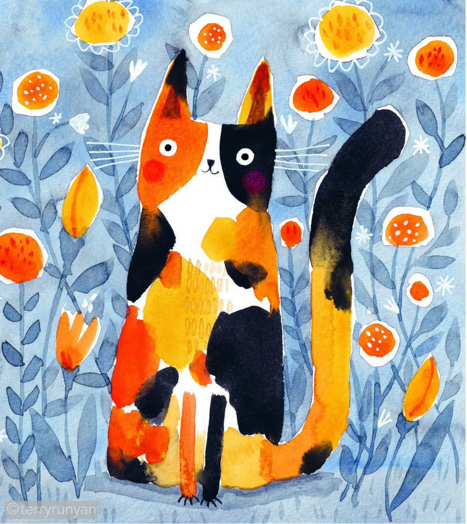 PAINTING CATS CURIOUS - MINDFUL, & FREE-SPIRITED WATERCOLOR-Books-Terry Runyan Creative-Terry Runyan Creative
