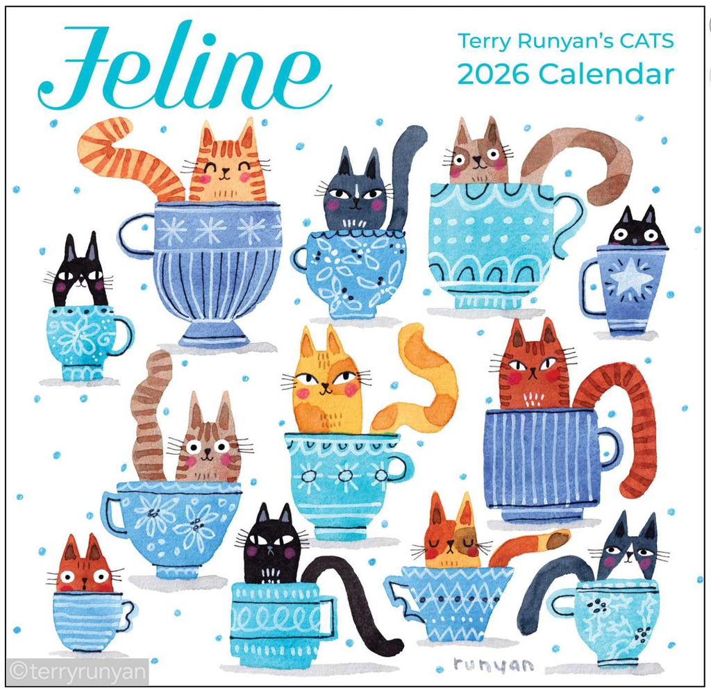 2026 Feline Wall Calendar-Calendar-Terry Runyan Creative-Terry Runyan Creative