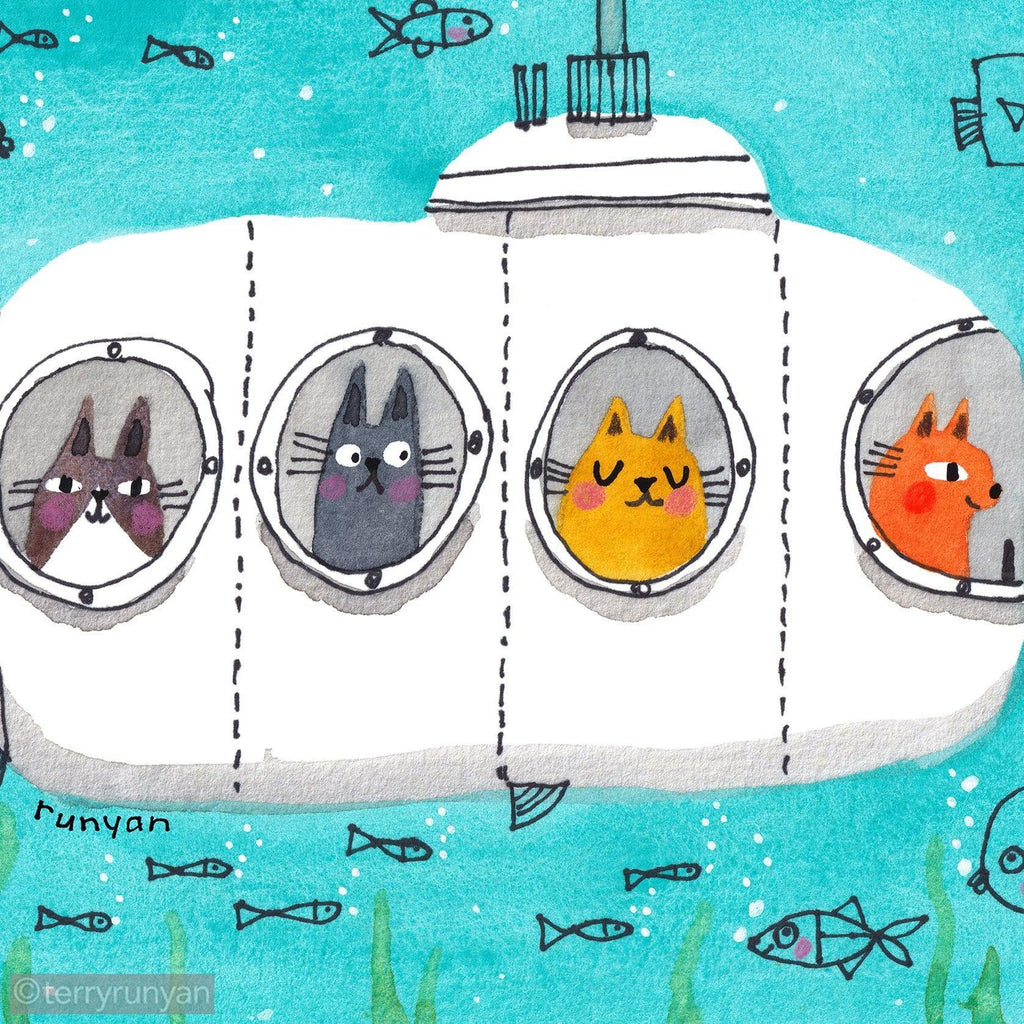 UNDER THE SEA-Original Artwork-Terry Runyan Creative-Terry Runyan Creative