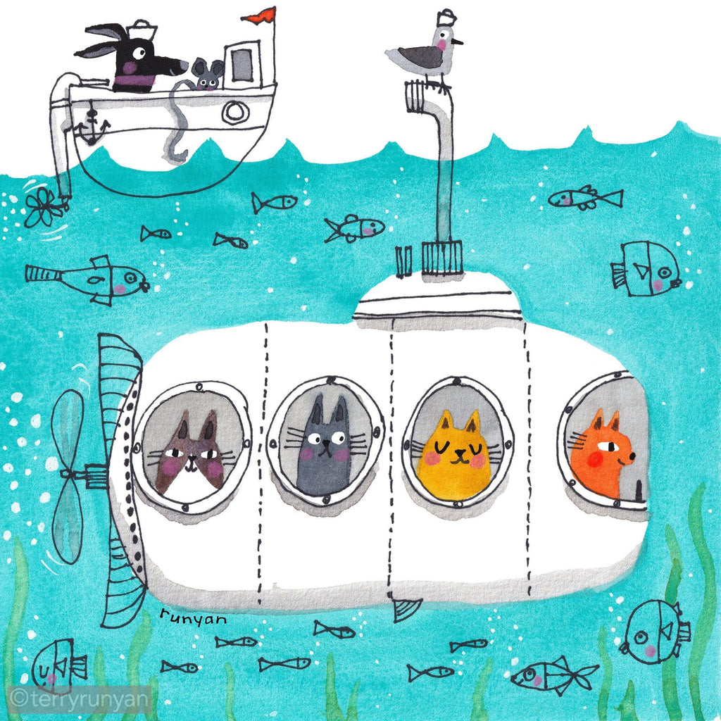 UNDER THE SEA-Original Artwork-Terry Runyan Creative-Terry Runyan Creative