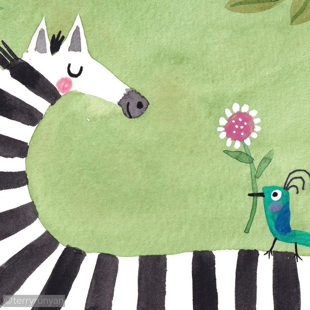 ZEBRA GIFT-Original Artwork-Terry Runyan Creative-Terry Runyan Creative