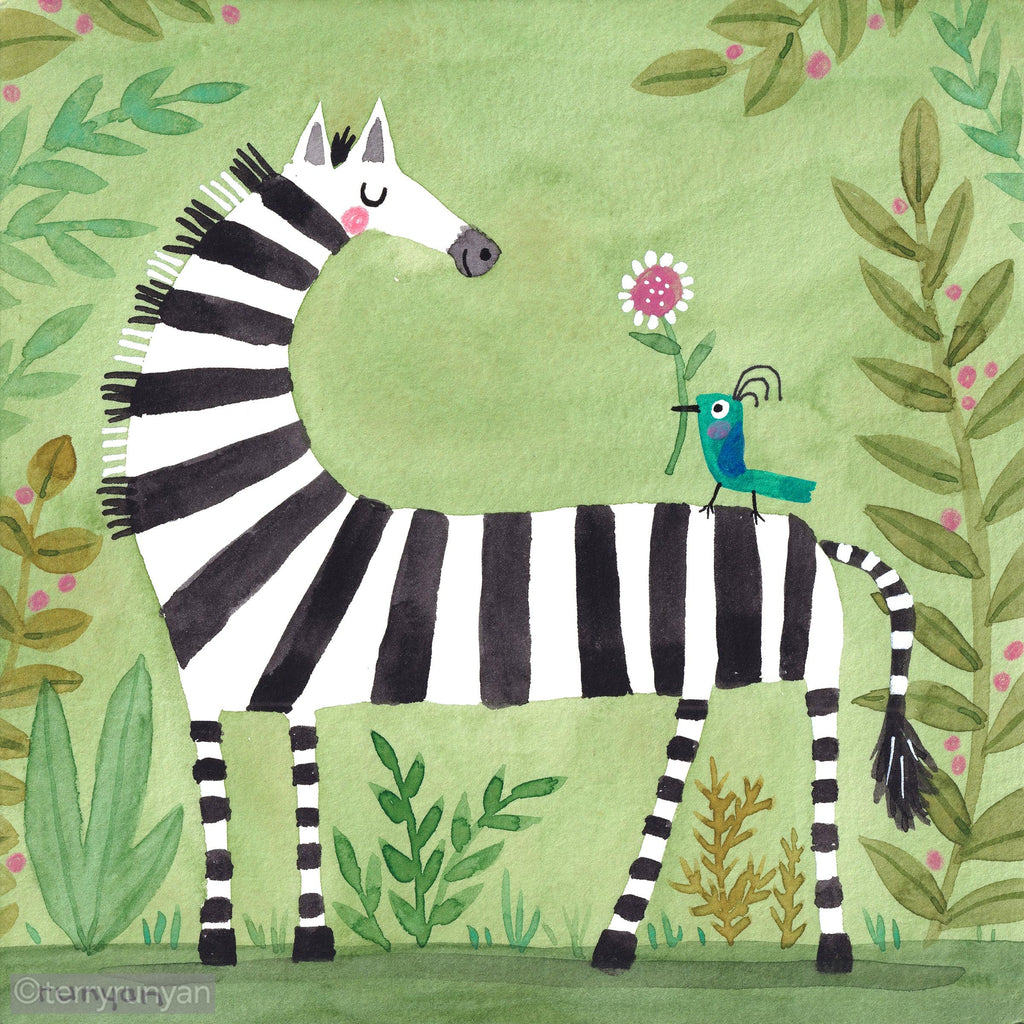 ZEBRA GIFT-Original Artwork-Terry Runyan Creative-Terry Runyan Creative