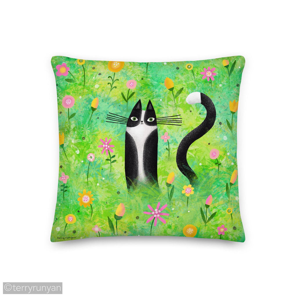 SPRING FOCUS Premium Pillow-Throw Pillows-Terry Runyan Creative-Terry Runyan Creative