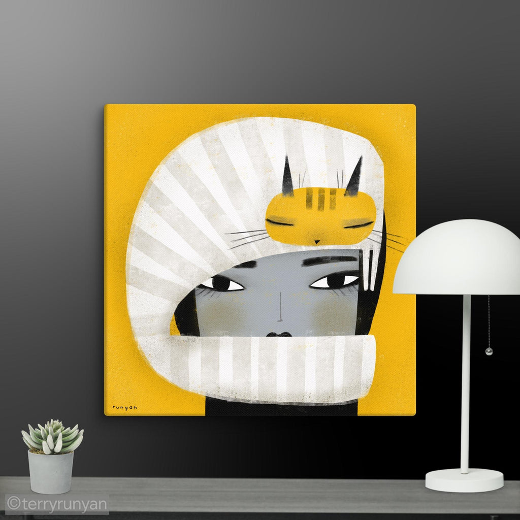 HAT SCARF COMBO CANVAS-Canvas Prints-Terry Runyan Creative-Terry Runyan Creative