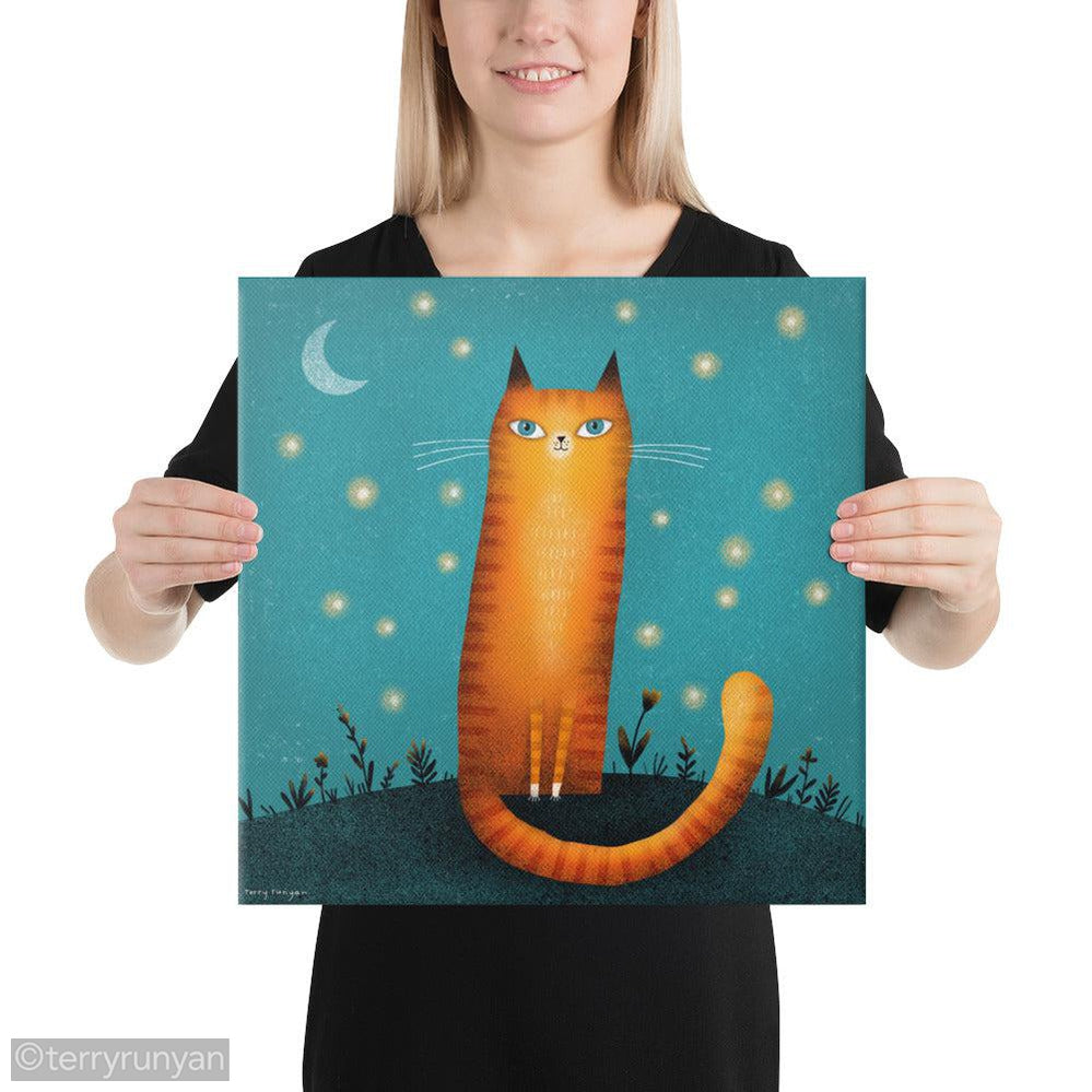 FIREFLY FRIEND Canvas Print-Canvas Prints-Terry Runyan Creative-Terry Runyan Creative