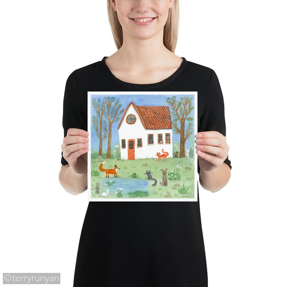 COTTAGE-Art Print-Terry Runyan Creative-Terry Runyan Creative