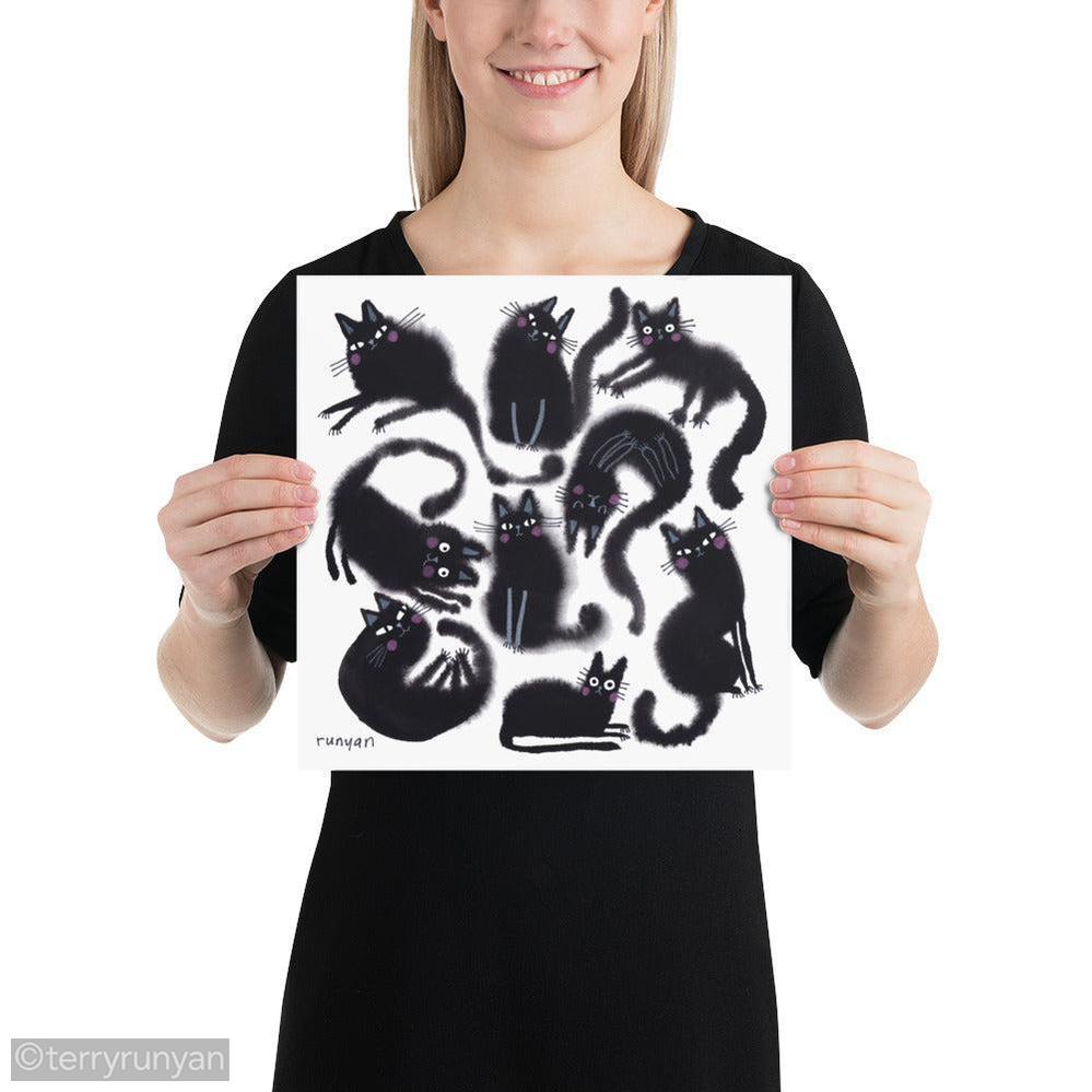BLACK FLOOF GROUP Art Print-art print-Terry Runyan Creative-Terry Runyan Creative