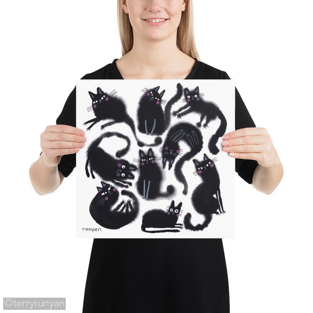 BLACK FLOOF GROUP Art Print-art print-Terry Runyan Creative-Terry Runyan Creative