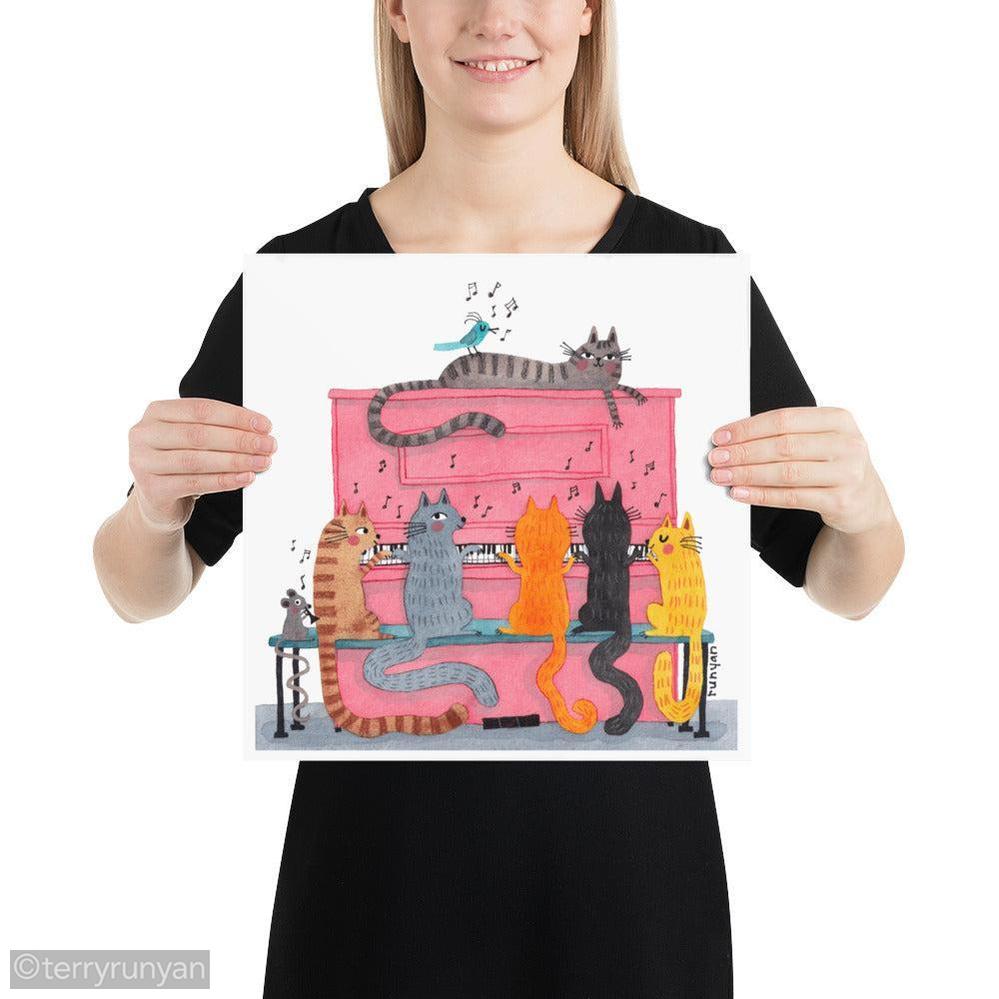 PINK PIANO-Art Print-Terry Runyan Creative-Terry Runyan Creative