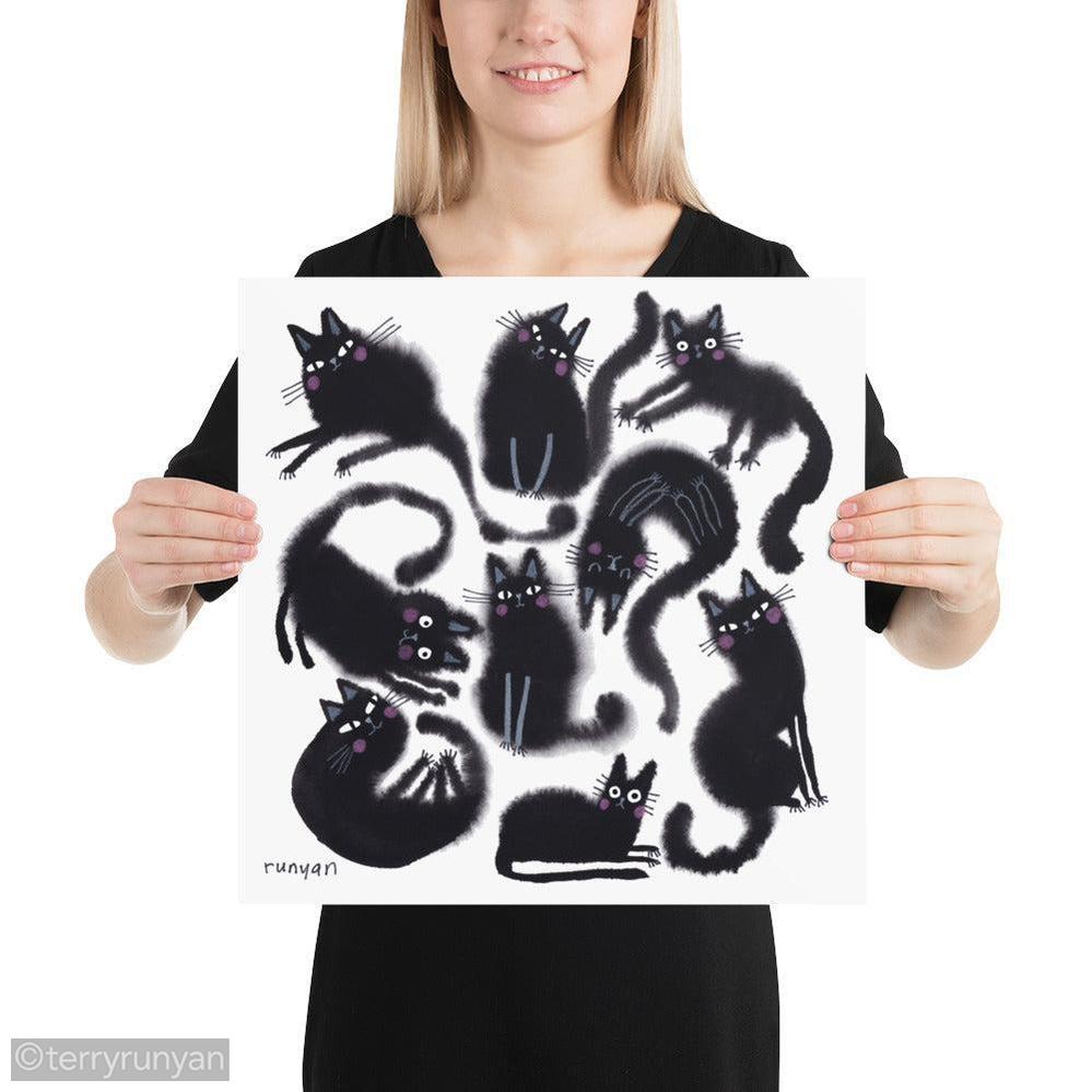 BLACK FLOOF GROUP Art Print-art print-Terry Runyan Creative-Terry Runyan Creative