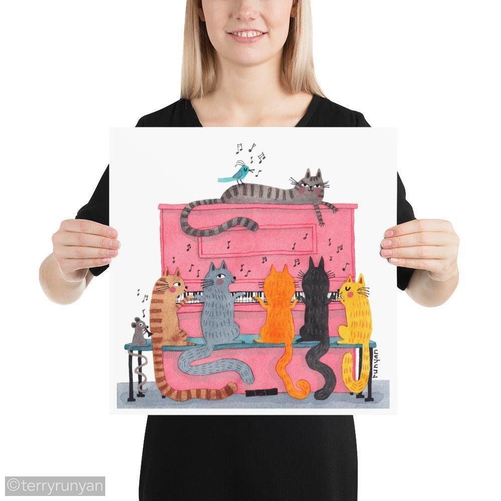 PINK PIANO-Art Print-Terry Runyan Creative-Terry Runyan Creative