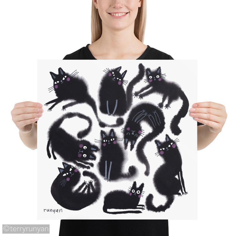 BLACK FLOOF GROUP Art Print-art print-Terry Runyan Creative-Terry Runyan Creative