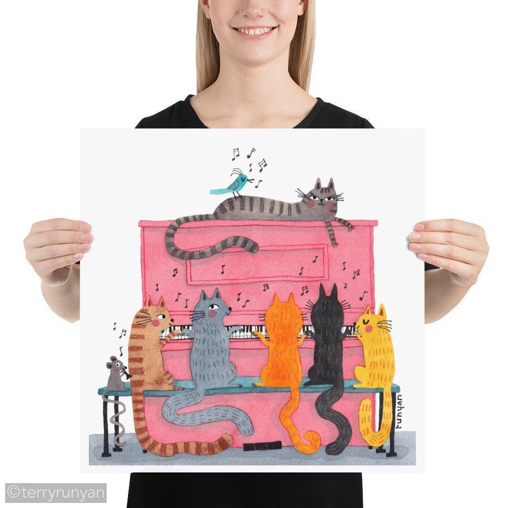 PINK PIANO-Art Print-Terry Runyan Creative-Terry Runyan Creative