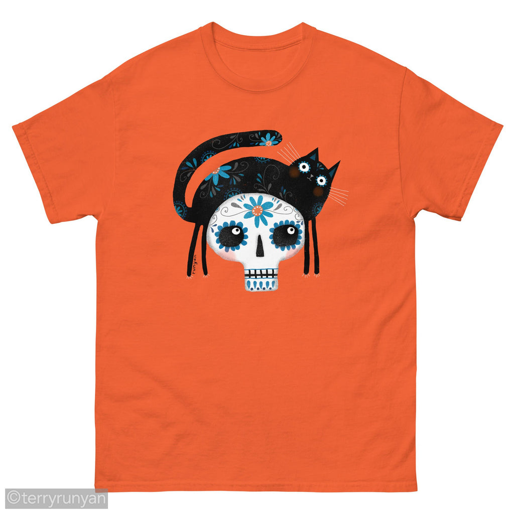 SUGAR SKULL HAT T-SHIRT-Terry Runyan Creative-Terry Runyan Creative