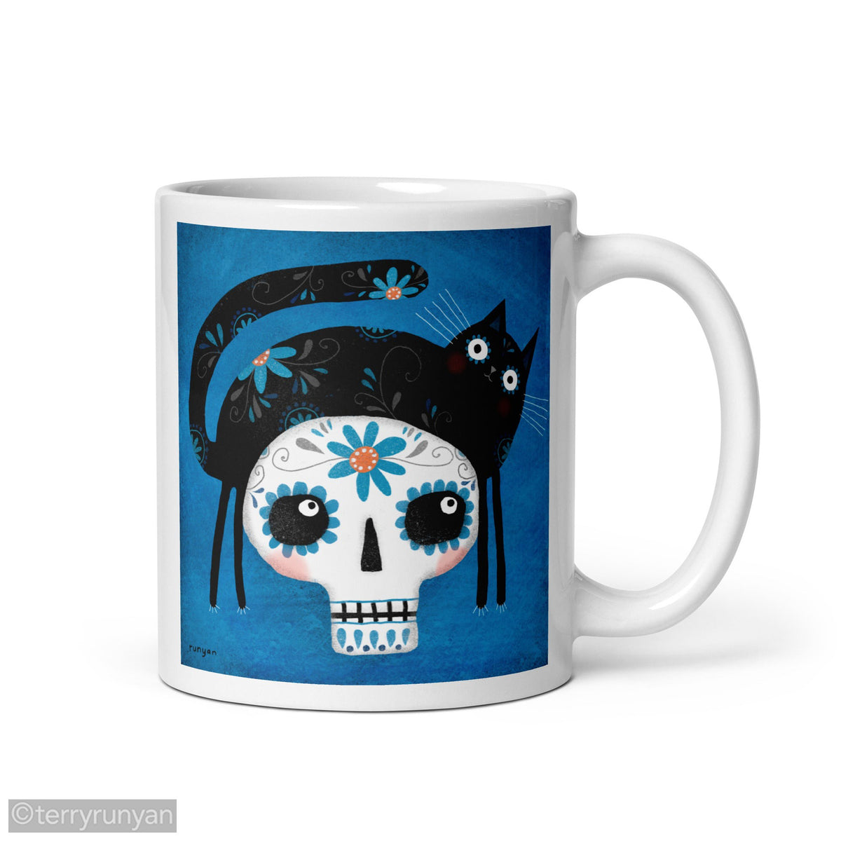 SUGAR SKULL MUG – Terry Runyan Creative