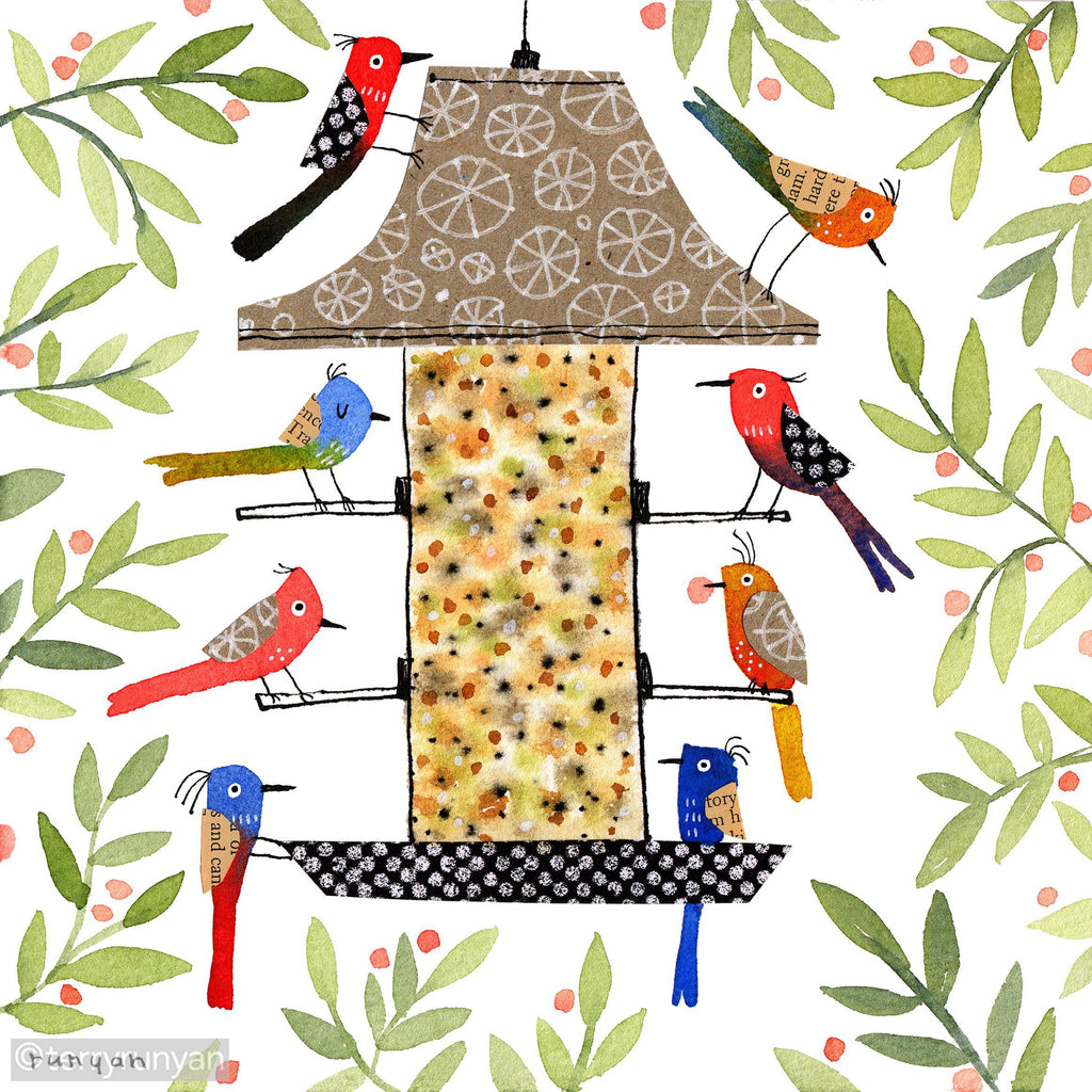 BIRD DINER-Art Print-Terry Runyan Creative-Terry Runyan Creative