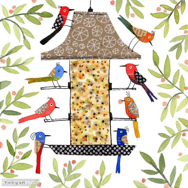 BIRD DINER-Art Print-Terry Runyan Creative-Terry Runyan Creative