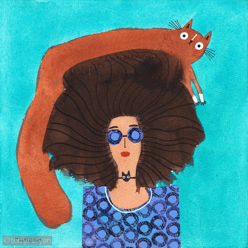 BLUE GLASSES-Original Artwork-Terry Runyan Creative-Terry Runyan Creative
