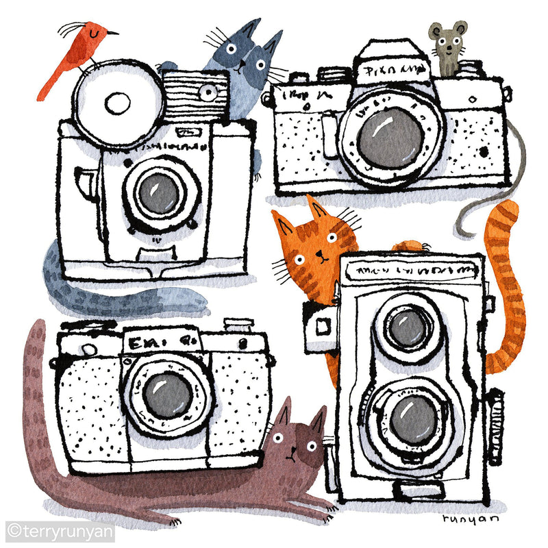 Simple camera hand drawn outline doodle icon Vector Image