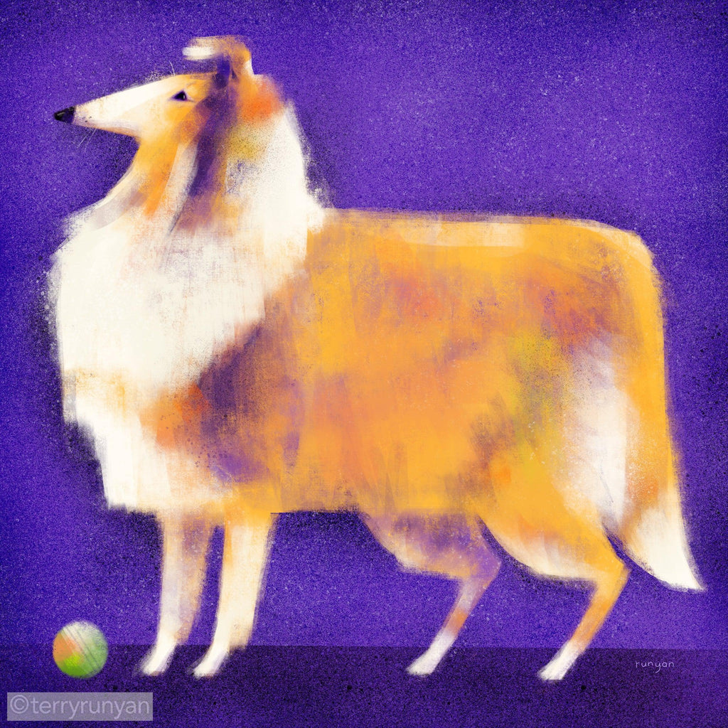 COLLIE-Art Print-Terry Runyan Creative-Terry Runyan Creative