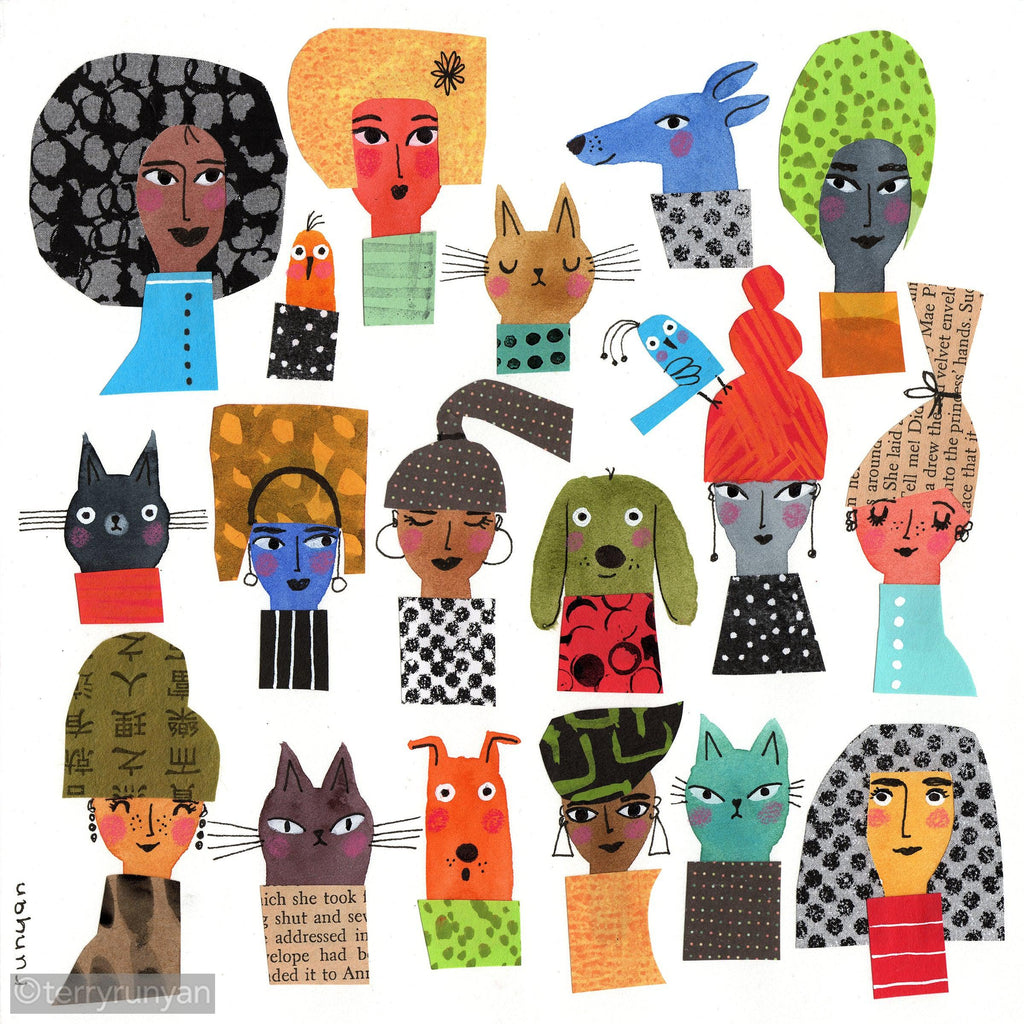 FACES 2 Canvas-Canvas Prints-Terry Runyan Creative-Terry Runyan Creative