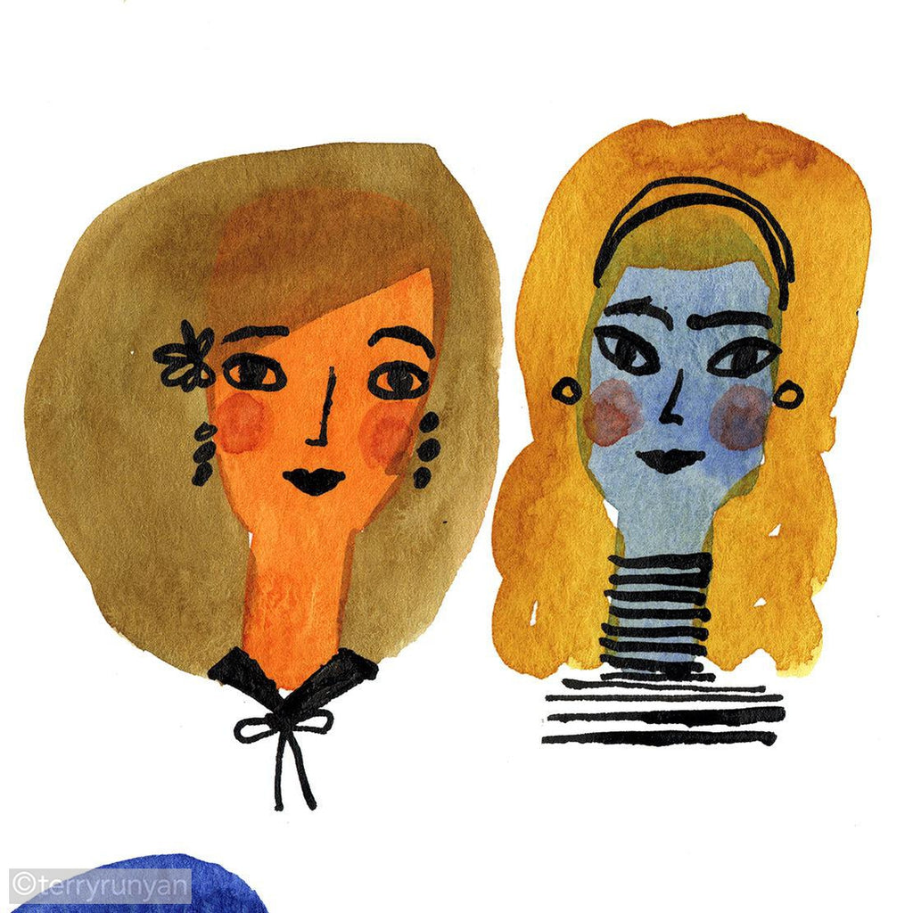 FEMALE FACES-Original Artwork-Terry Runyan Creative-Terry Runyan Creative