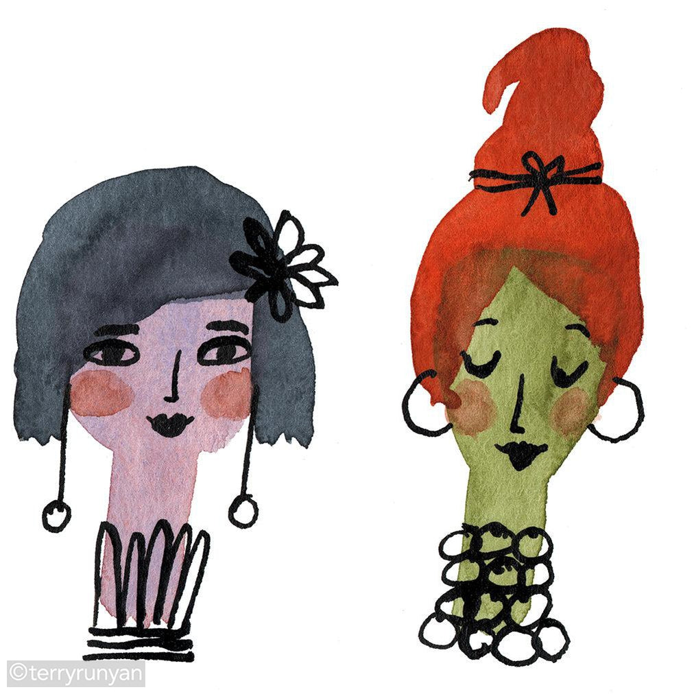 FEMALE FACES-Original Artwork-Terry Runyan Creative-Terry Runyan Creative