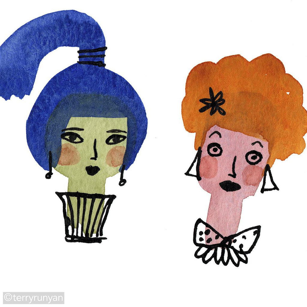 FEMALE FACES-Original Artwork-Terry Runyan Creative-Terry Runyan Creative