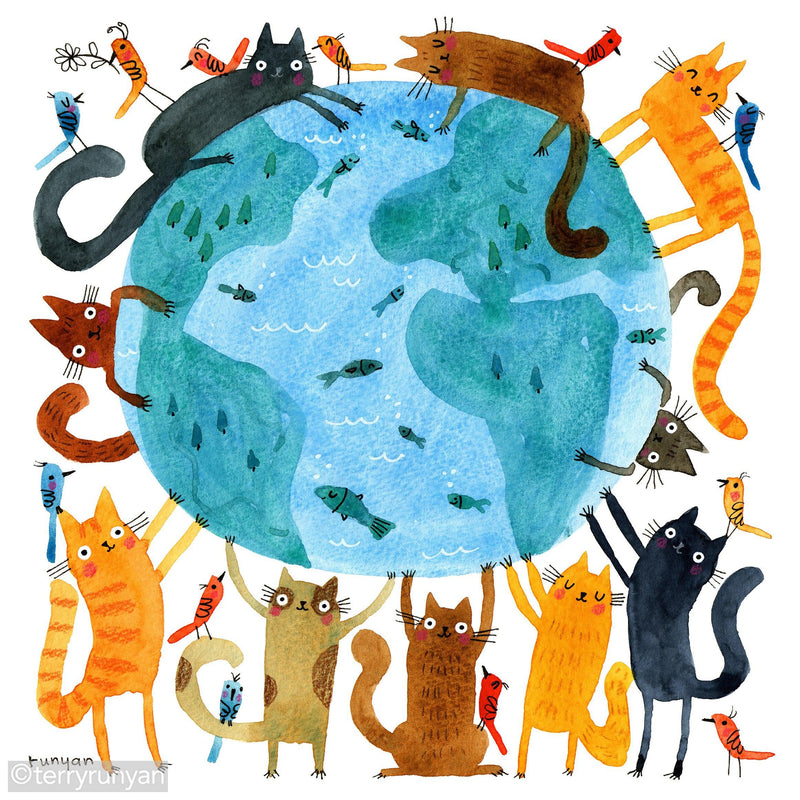 HAPPY EARTH DAY-Art Print-Terry Runyan Creative-Terry Runyan Creative