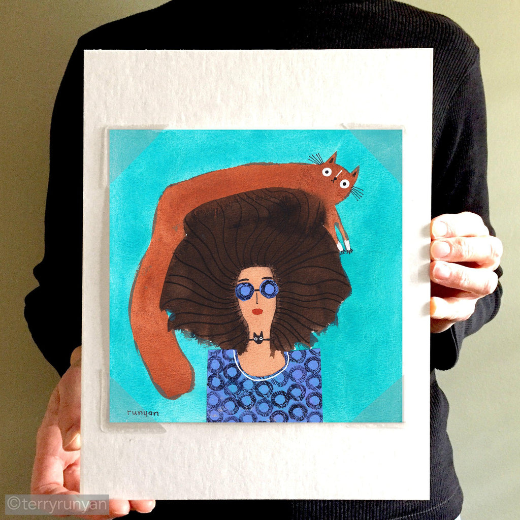 BLUE GLASSES-Original Artwork-Terry Runyan Creative-Terry Runyan Creative