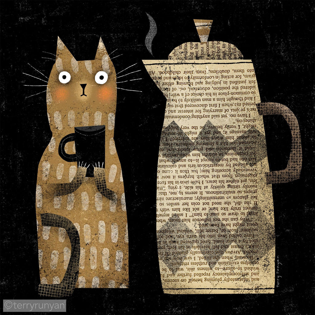 NATIONAL COFFEE DAY-Art Print-Terry Runyan Creative-Terry Runyan Creative