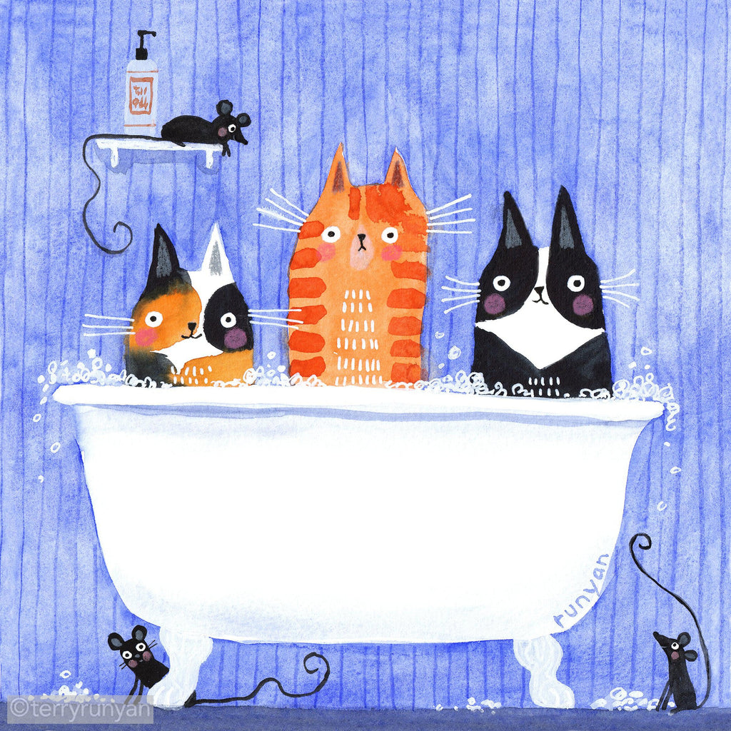 PARTY TUB-Art Print-Terry Runyan Creative-Terry Runyan Creative