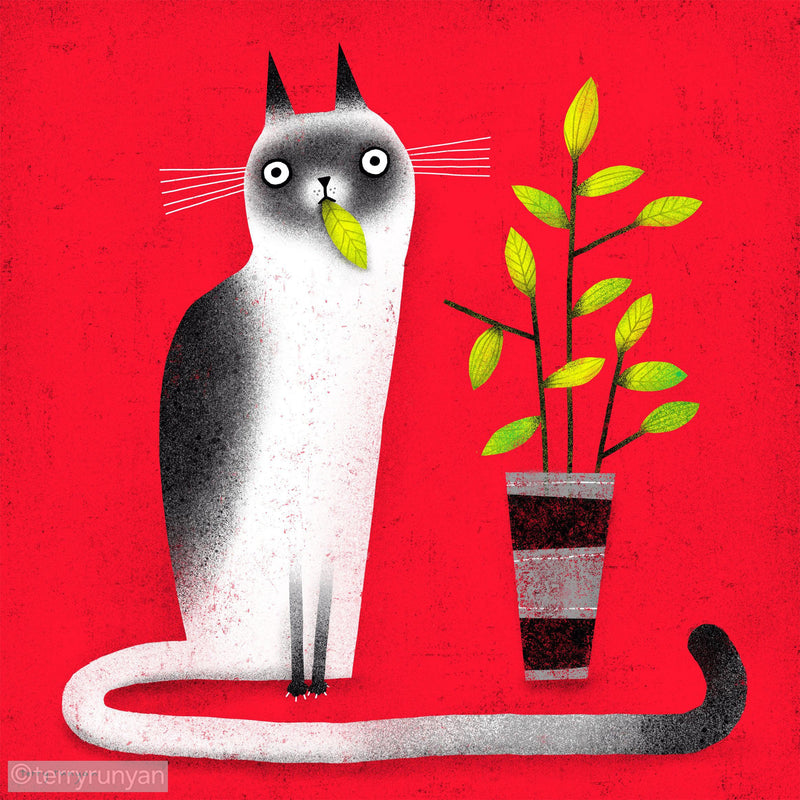 SNACK CAT-Art Print-Terry Runyan Creative-Terry Runyan Creative