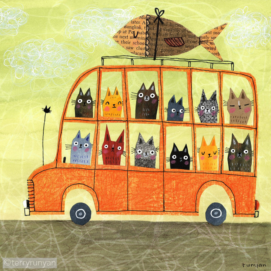 SUSHI BUS-Art Print-Terry Runyan Creative-Terry Runyan Creative