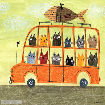 SUSHI BUS-Art Print-Terry Runyan Creative-Terry Runyan Creative