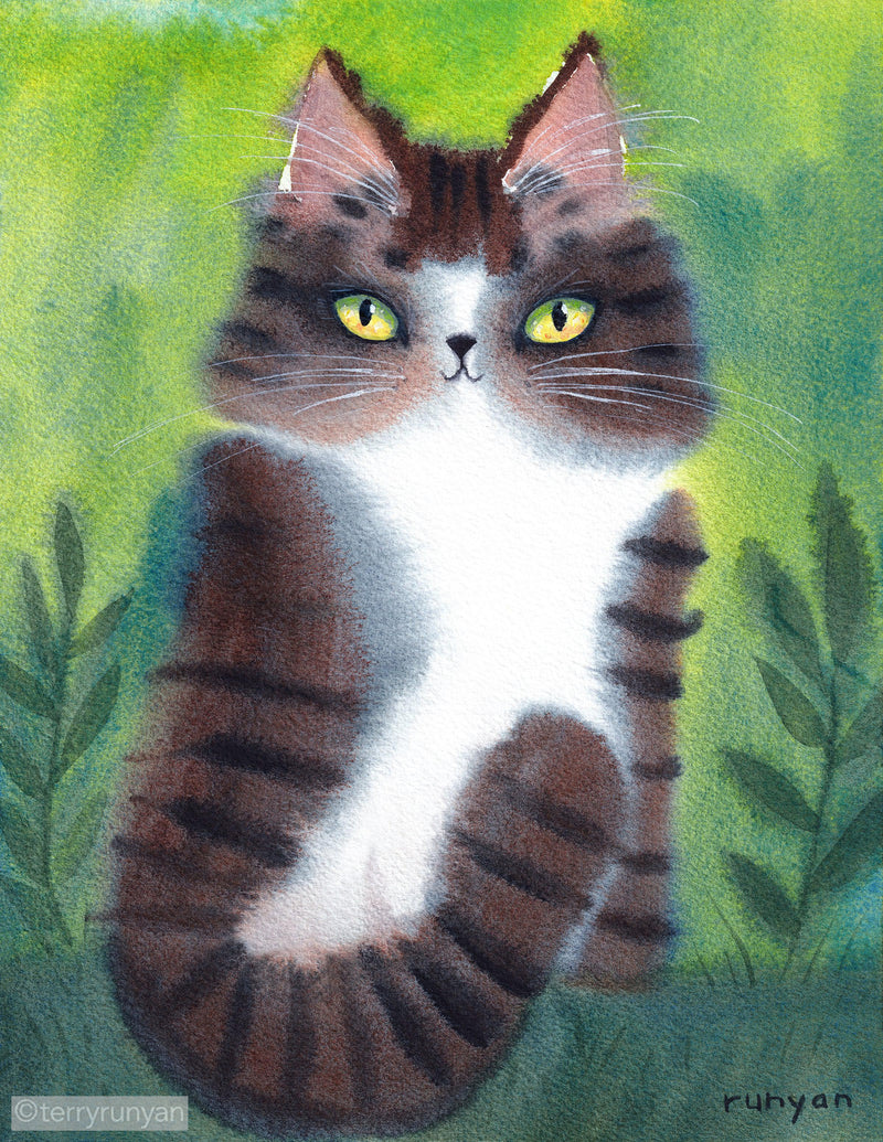TABBY FLOOF-Art Print-Terry Runyan Creative-Terry Runyan Creative