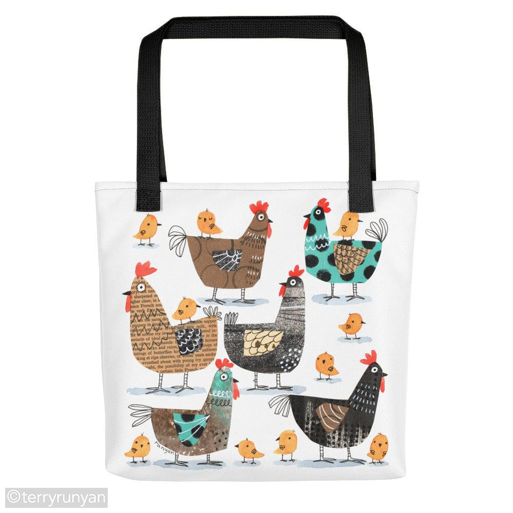 CHICKEN HERD Tote bag-Terry Runyan Creative-Terry Runyan Creative
