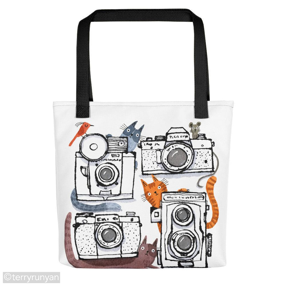 CAMERA CATS 2 Tote bag-Terry Runyan Creative-Terry Runyan Creative