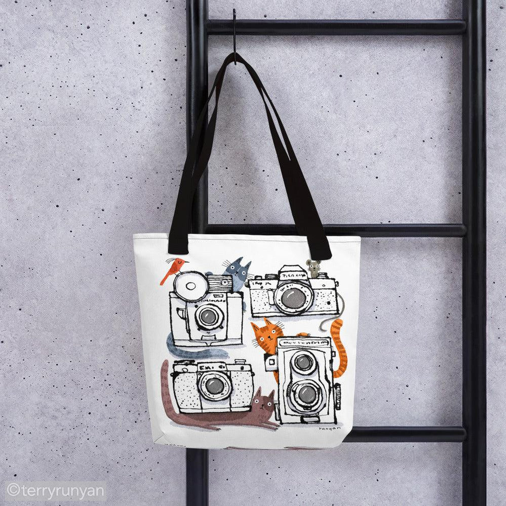 CAMERA CATS 2 Tote bag-Terry Runyan Creative-Terry Runyan Creative
