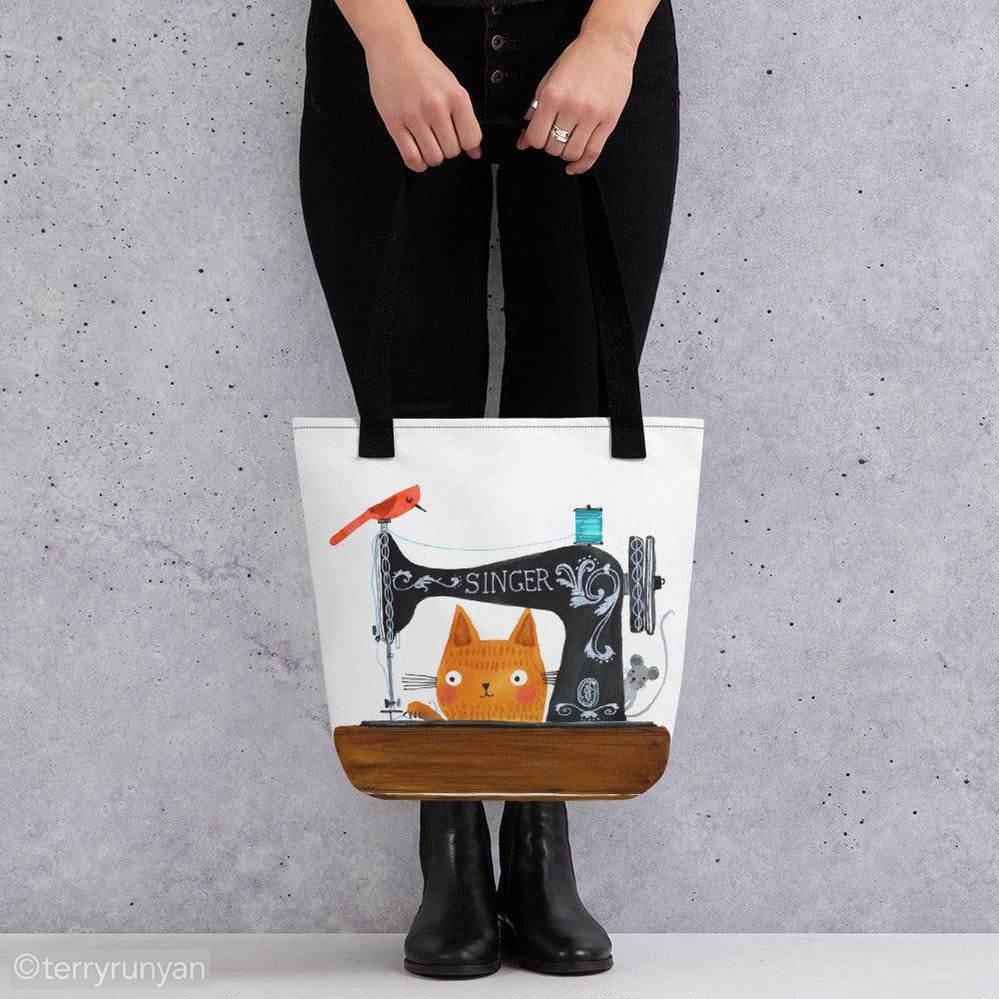 SEWING FETISH Tote bag-Tote Bag-Terry Runyan Creative-Terry Runyan Creative
