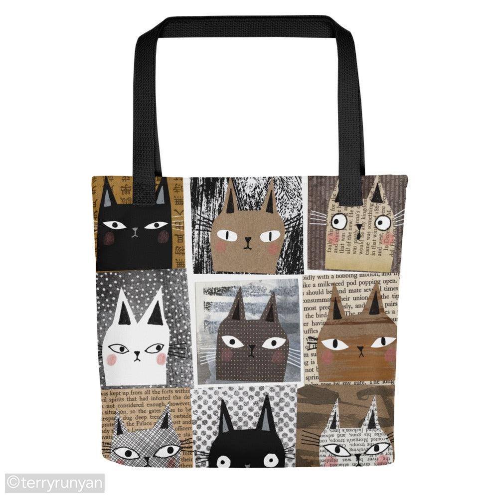 NINE LIVES Tote bag-Tote Bag-Terry Runyan Creative-Terry Runyan Creative